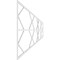Ekena Millwork Set of Four Panels for 94 1/2"W x 24 1/4"H Fraser Fretwork Wainscot Wall Paneling WPKP12X01X47FSR - alternate 3